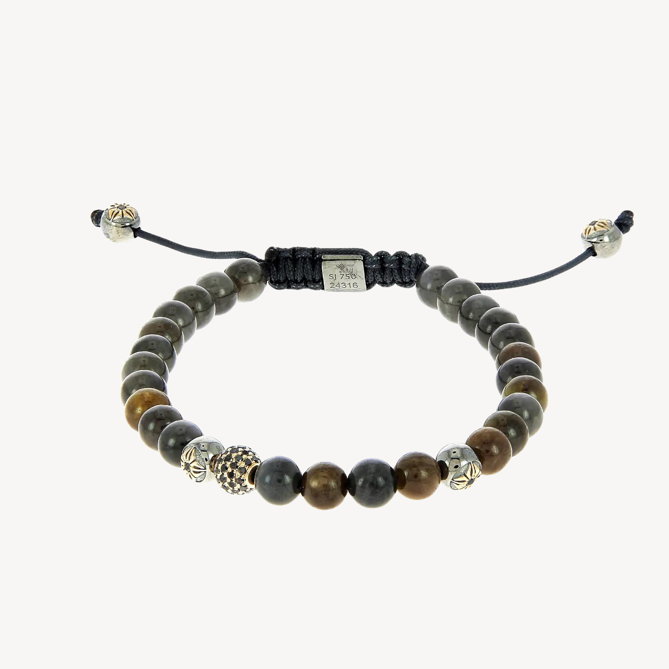 Brown and Gray Sapphire Bracelet