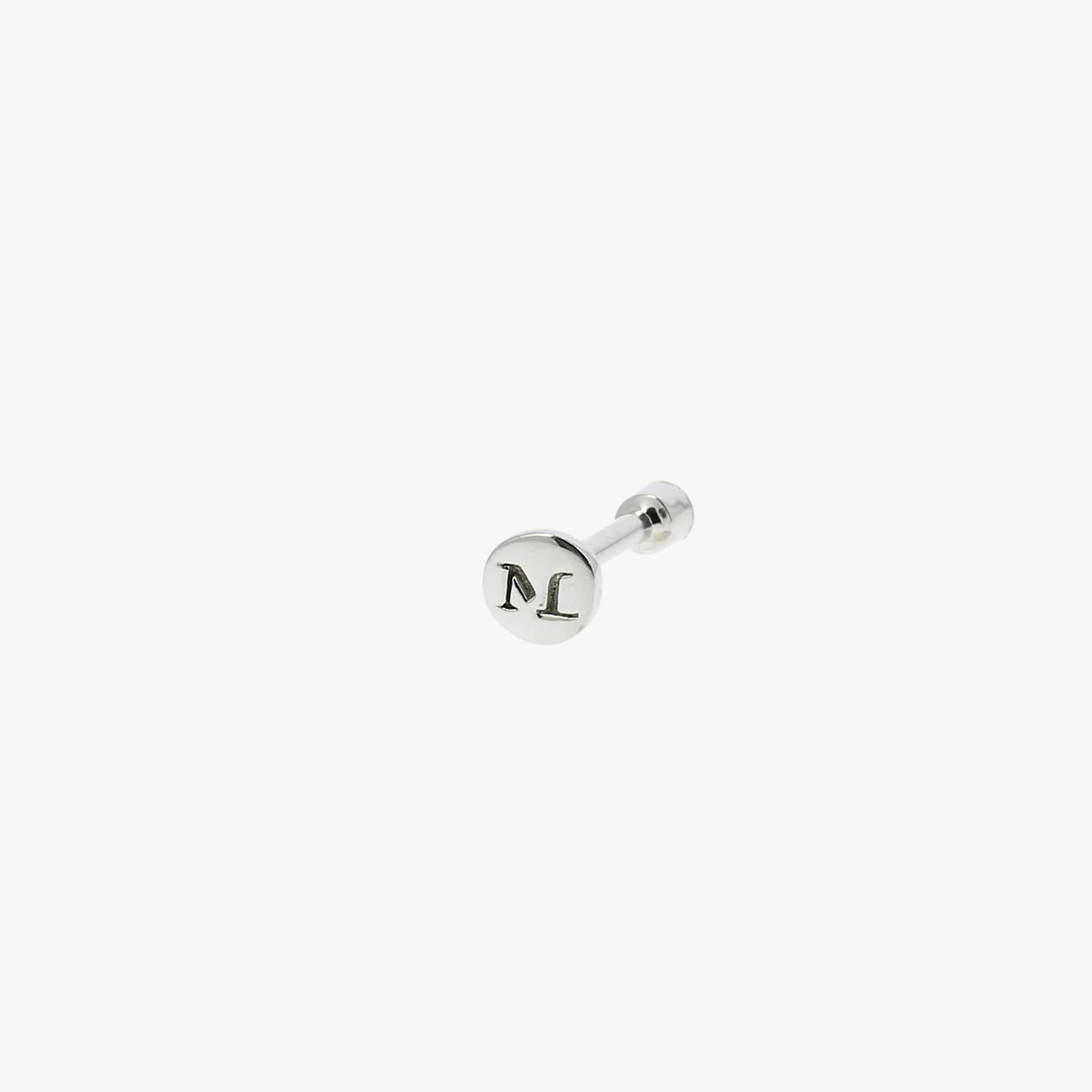 2mm Invisible Setting White Gold Diamond Stud