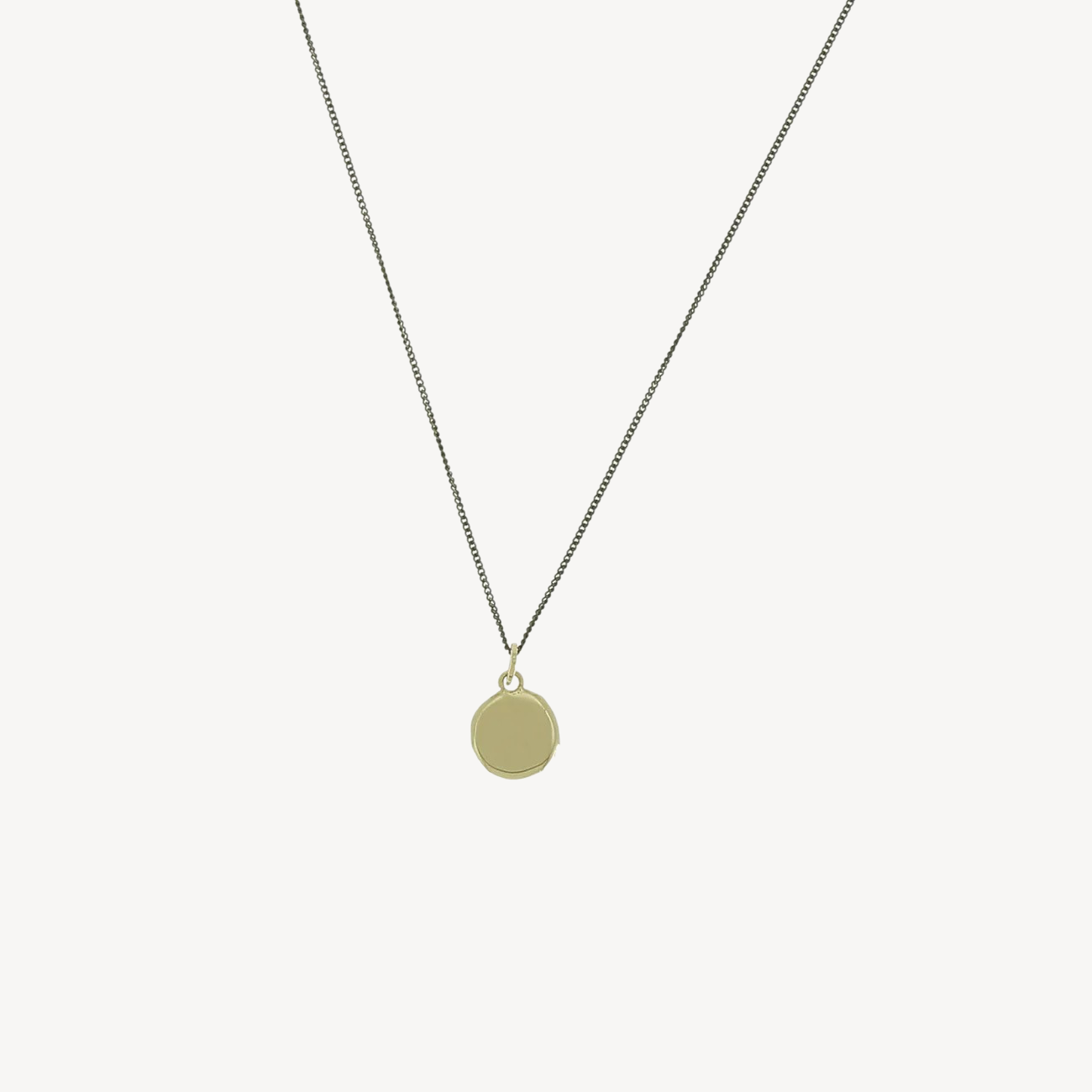 Neutral Medal Necklace