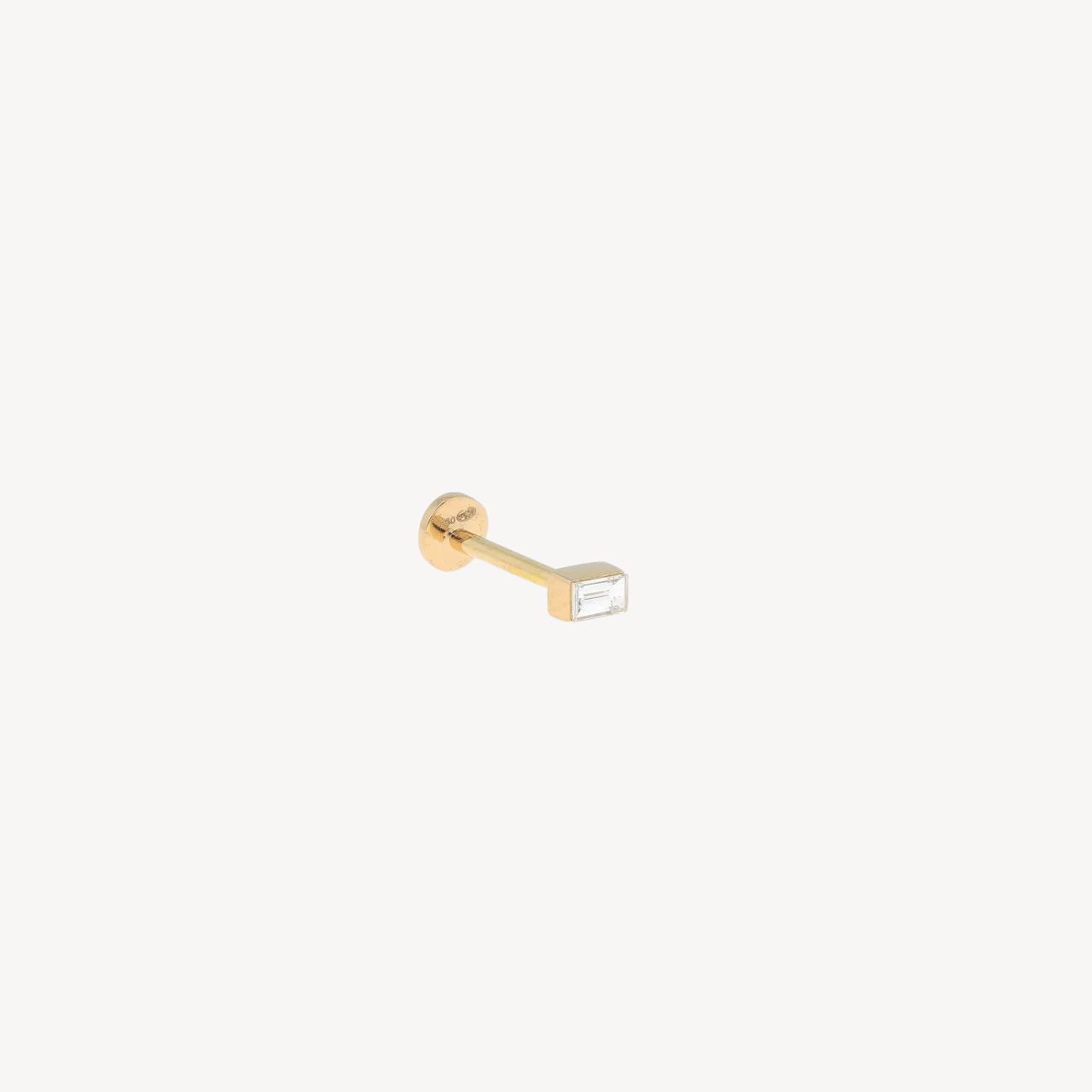 Stud Baguette Setting Invisible 3.2 x 1.7mm Rose Gold