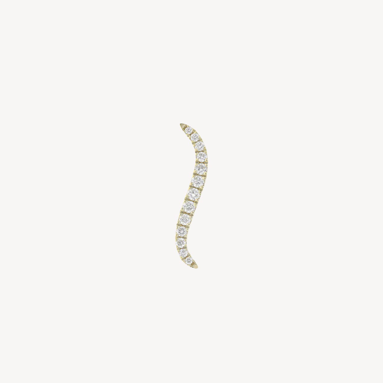 Boucle d'oreille Epingle S Diamants Or Jaune