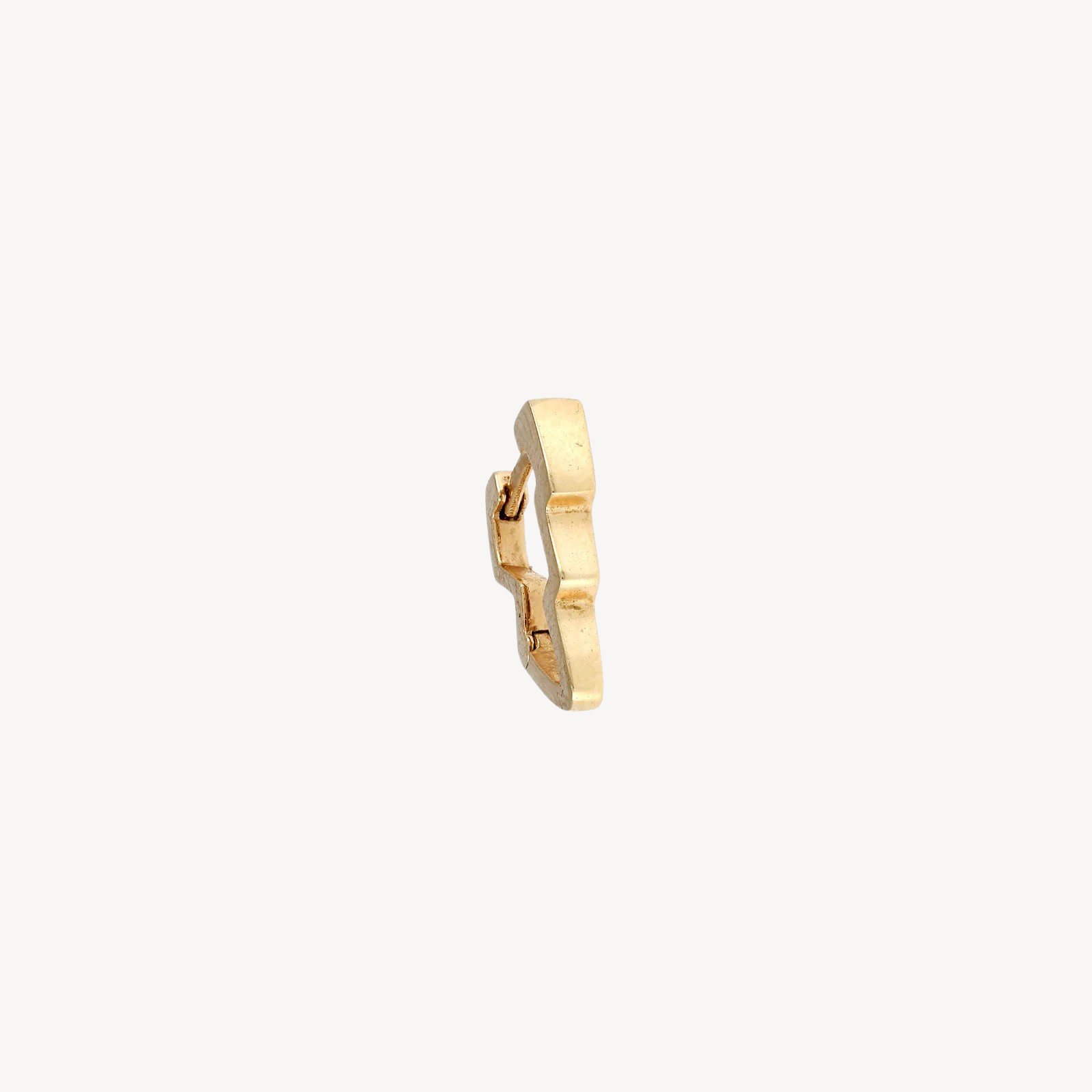 Gewitter-Ohrring aus schlichtem Gold