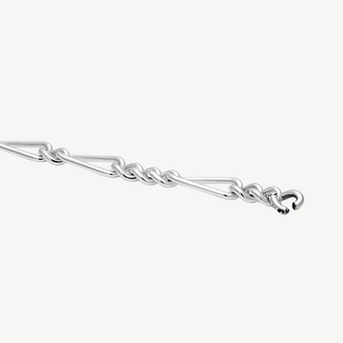 Unity-Panzergliederarmband aus Silber, groß