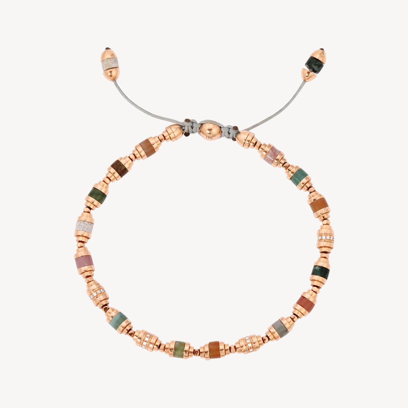 Indisches Achat-Saguaro-Armband aus Roségold