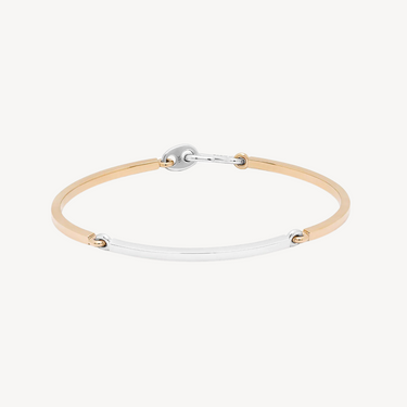 Yellow and White Gold Caelum Bracelet 