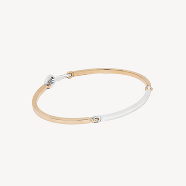 Yellow and White Gold Caelum Bracelet 