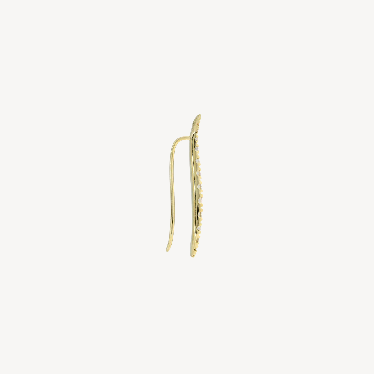 Boucle d'oreille Epingle S Diamants Or Jaune