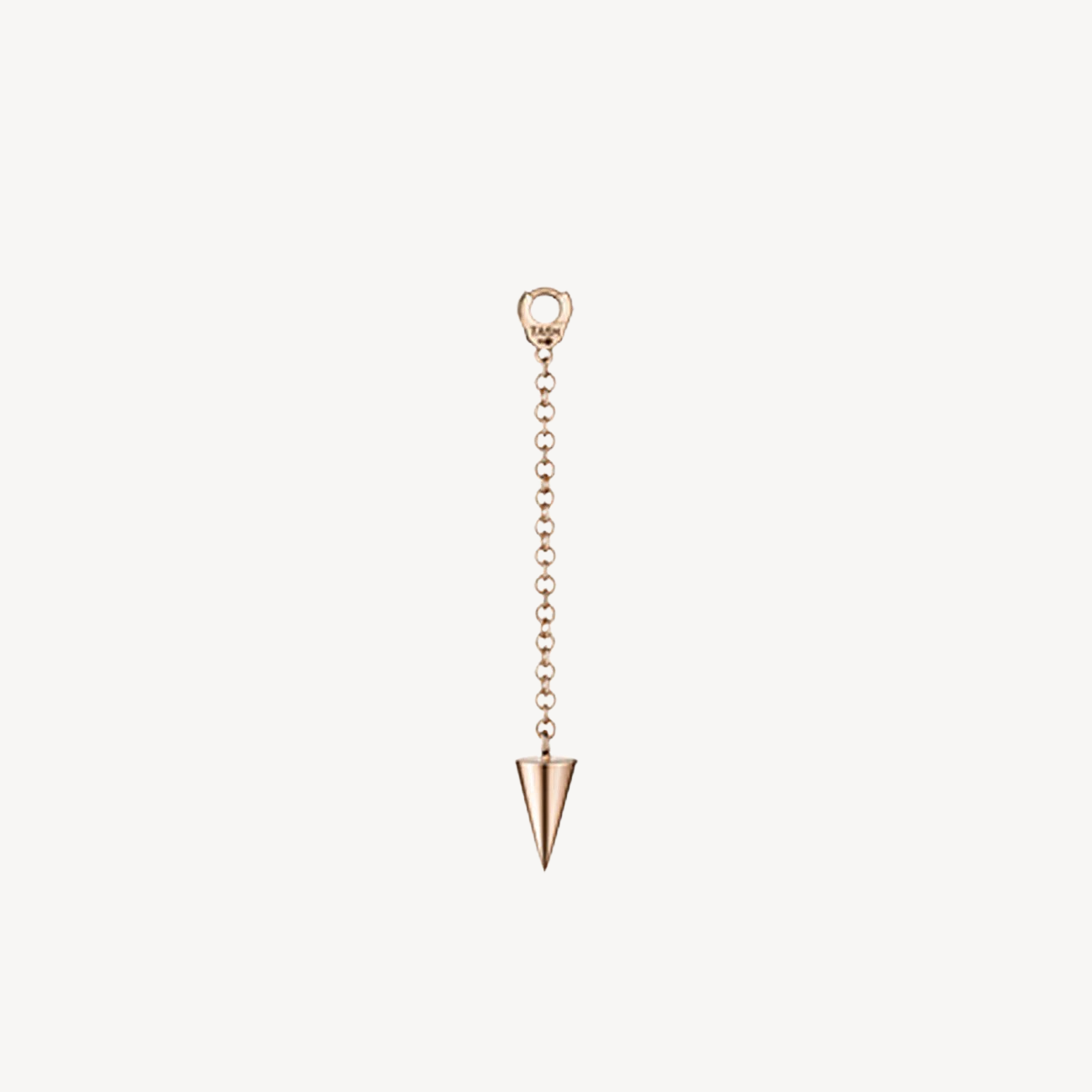 Short Pendulum with Short Spike Rose Gold Charm 