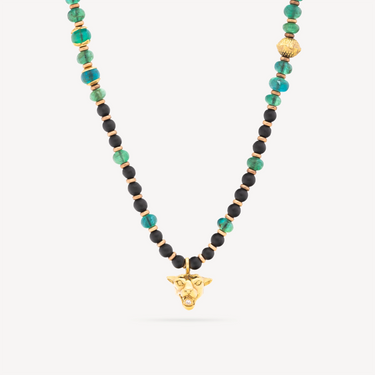 JAGUAR YG EMERALD SHANGHAI NECKLACE