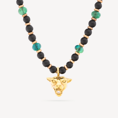 JAGUAR YG EMERALD SHANGHAI NECKLACE