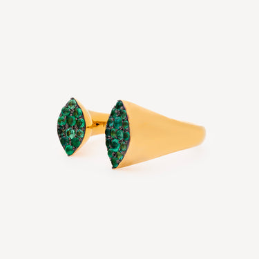 Bague Emerald Pave Gap