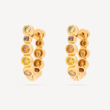 Créoles Beaded Fancy Color Diamond Small