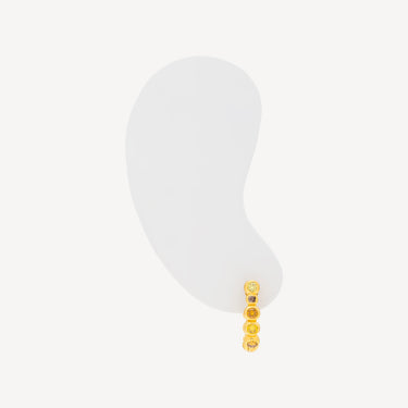Créoles Beaded Fancy Color Diamond Small