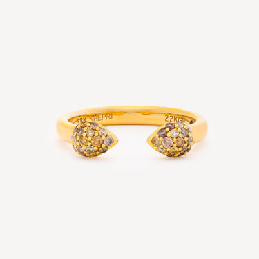 Bague Fancy Color Diamond Pave Gap