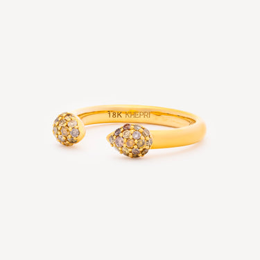 Bague Fancy Color Diamond Pave Gap