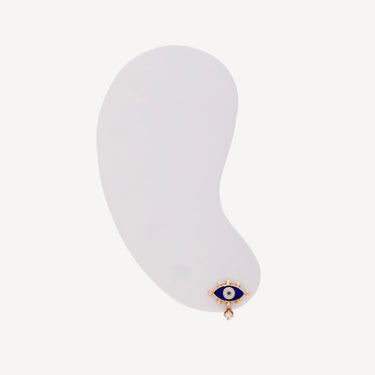 Blue Enamel Evil Eye Earring