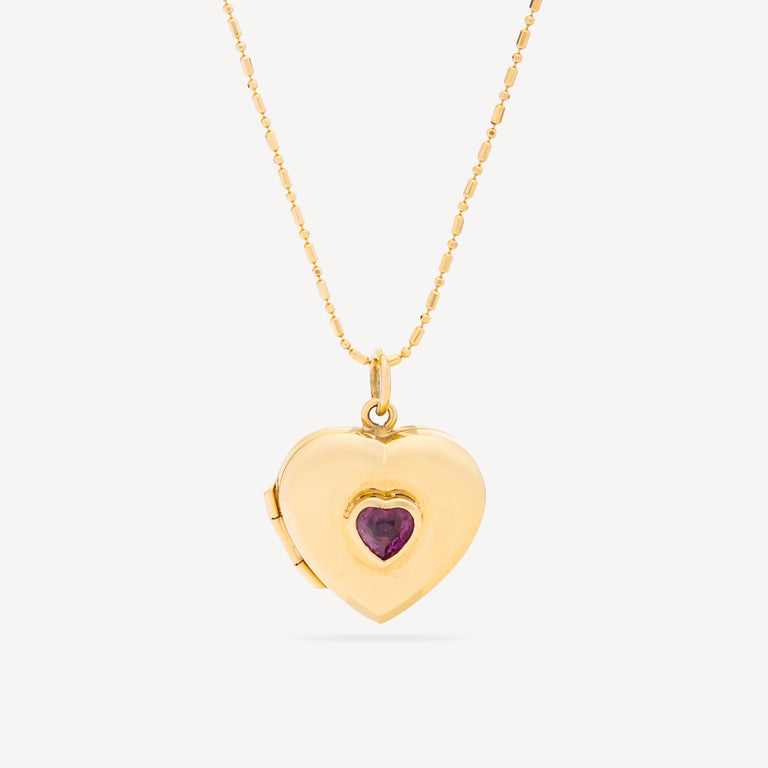 Collier Lily Ruby Locket