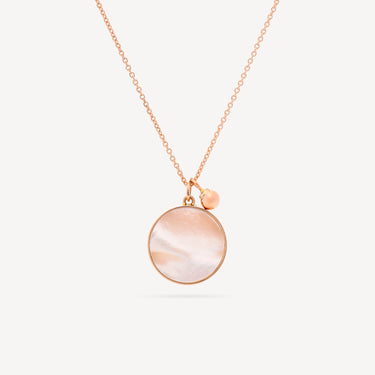 Collier Maria Mop Disc Or Rose