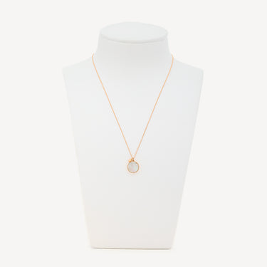 Collier Maria Mop Disc Or Rose