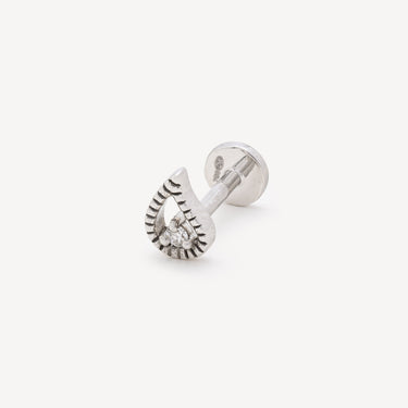 Piercing Puce Kashmere One diamond White Gold