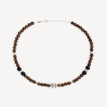 Collier Eaonia Bois Spinelles Onyx