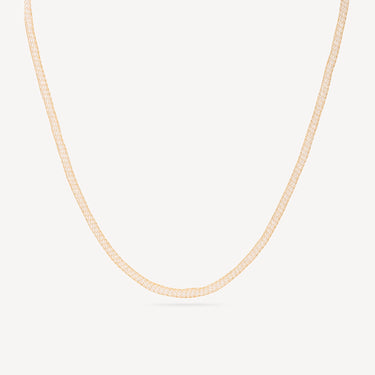 DELICATE MESH YG ZIRCONIA CRYST NECKLACE