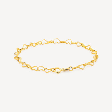 Bracelet Interlocking Heart Chain
