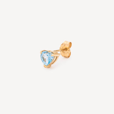 Boucle d'oreille Heart Saphir
