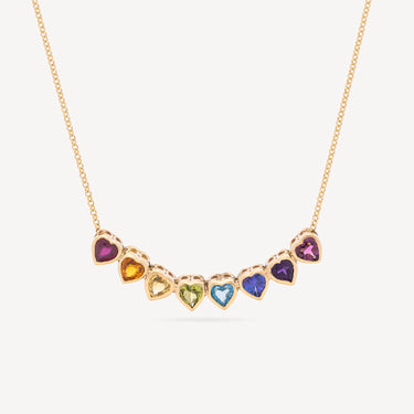 Collier Rainbow Heart Slider