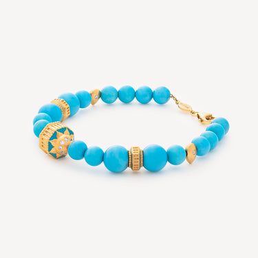 Bracelet Java Diamant Turquoise