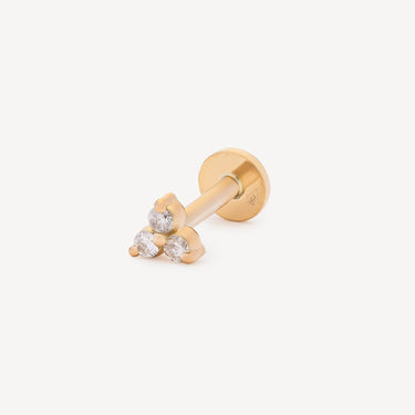 Stud Mini Trilogie Fleur Diamant