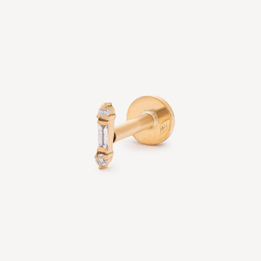 Stud Multi Shape Or jaune Diamant