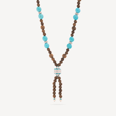 Collier Ananda Bois Turquoises