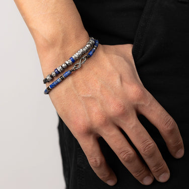 Pacific Lapis Infinity Bracelet