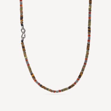 Collier Malibu Unakite Vert