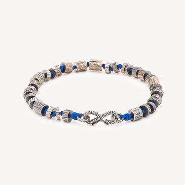 Bel Air Infinity Bracelet Silver Blue