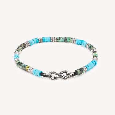 Pacific Turquoise Infinity Bracelet 