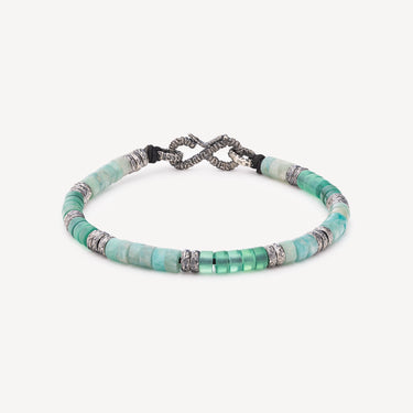 Bracelet Infinity Agate Amazonite