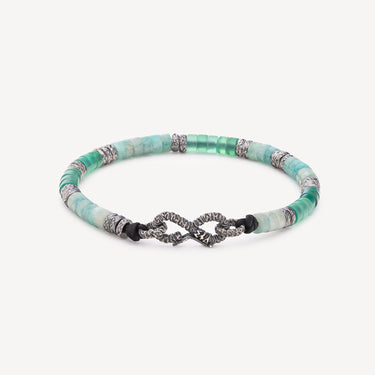 Bracelet Infinity Agate Amazonite