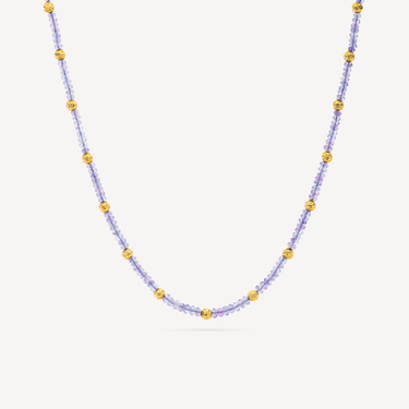 Collier Tanzanite Or Argent