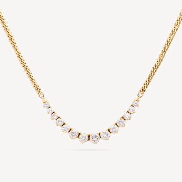 DIAMOND CUBAN CHAIN ​​NECKLACE