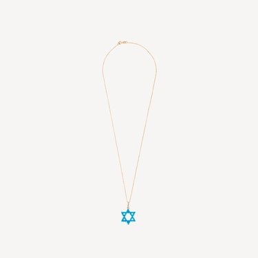 Collier Star Of David Turquoise