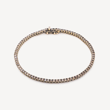 Bracelet Tennis Diamants Champagne