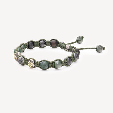 Bracelet Braided 8mm Diamants Ebène Marbre