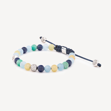 Bracelet 6 mm Non-Braided Saphirs Emeraude