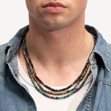 Collier Malibu Unakite Vert