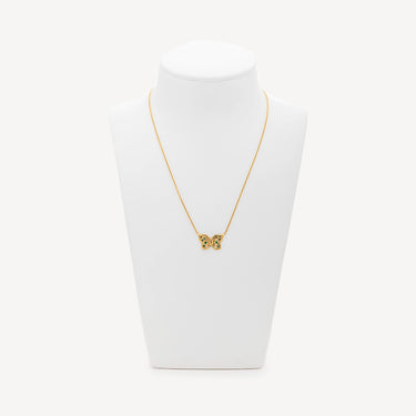 Collier Butterfly Emeraude