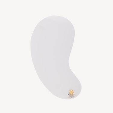 Gold and Diamond Loop Earring