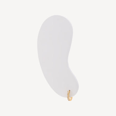 Piercing Créole 6.5mm Or Jaune Full Pavé