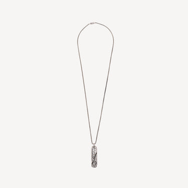 Collier Chasm Large Tag Argent